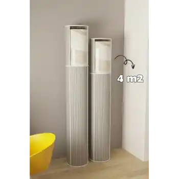 6’lı Hava Geçiren Kapasiteli, Toz ve Nem Koruyucu PVC Pencereli Halı Kılıfı Hurcu – 4 m²