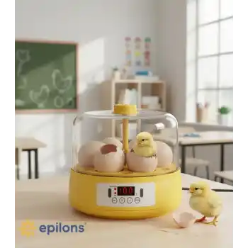 Mini Otomatik Ev Tipi Kuluçka: Elektrikli Tavuk ve Kuş Kuluçka Makinesi 6 Yumurtalı MX-6