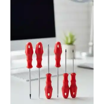 7li Tornavida Seti Düz ve Yıldız Uçlu Çok Amaçlı Kullanım