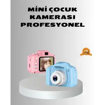 8MP Mini Çocuk Fotoğraf Makinesi – Pembe Ses Kaydı Özellikli