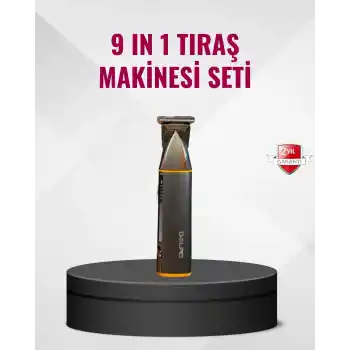 9’u 1 Arada Çoklu Bakım Tıraş Seti Profesyonel Saç Sakal Kesme