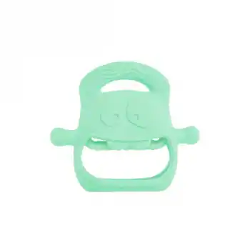 Açık Yeşil Bebek Silikon Diş Kaşıyıcı