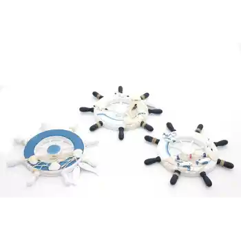 Ahşap Marin Duvara Asmalı Dümen