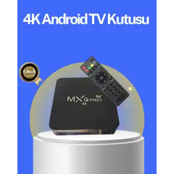 Akıllı Android TV Box – 4K Çözünürlük, 2GB RAM, 16GB Depolama, Hızlı Wi-Fi