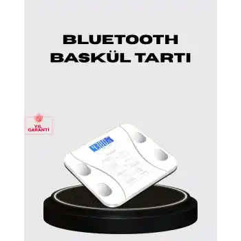 Akıllı Dijital Baskül – Bluetooth Bağlantılı, 8 Ölçüm Verili, Akıllı Vücut Analiz Tartısı