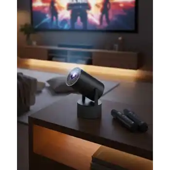 Akıllı Projeksiyon Cihazı Karaoke Mikrofonlu 1080P Android