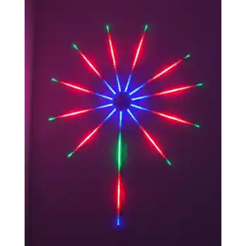 Akıllı RGB LED Havai Fişek Duvar Lambası Kumandalı ve Uygulama Kontrollü