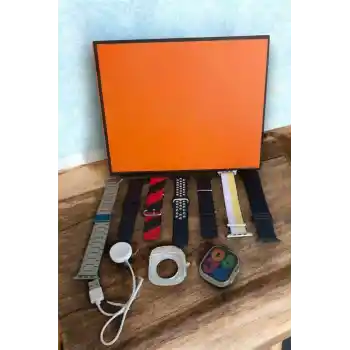 Akıllı Saat 7 Farklı Kordonlu Arama Cevaplayan Bildirim GPS Özelliği