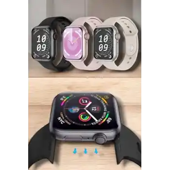 Akıllı Saat Adım Sayar, Kalp Atışı İzleme Dokunmatik Bluetooth Bağlantılı