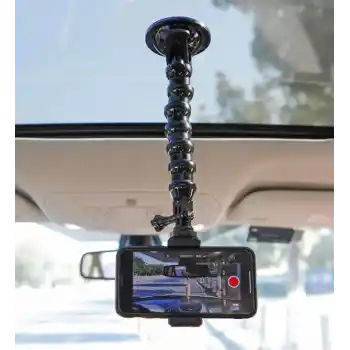 Pratik Akrobat Vantuzlu Teleskobik Telefon Tutucu