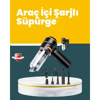 Araç İçi Derinlemesine Temizlik İçin Kompakt ve Ergonomik El Süpürgesi