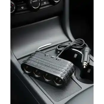 Araç İçi Güç Dağıtıcı 4 Çakmaklık 2 USB 1 Type C Şarj Ünitesi