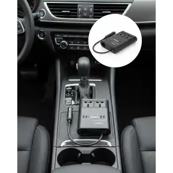 Araç İçin 12V 24V Güç Dönüştürücü 220V Priz ve USB Portlu