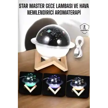 Aromaterapi Hava Nemlendirici Masa ve Gece Lambası