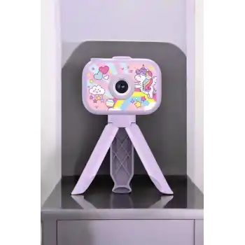 Ayaklı Mini Fotoğraf Makinesi Çocuk Için Eğitici Video Kamera