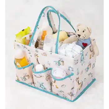 Baby Kullanımı Kolay Desenli Taşınabilir Bakım Çantası (yeşil)