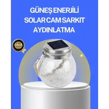 Bahçe ve Teras İçin Solar Cam Sarkıt LED Aydınlatma