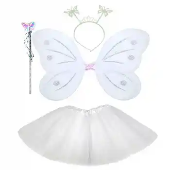 Beyaz Kelebek Kostümü Seti