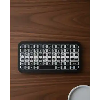 Bluetooth 5.2 Destekli Kablosuz Mini RGB Klavye Ultra İnce