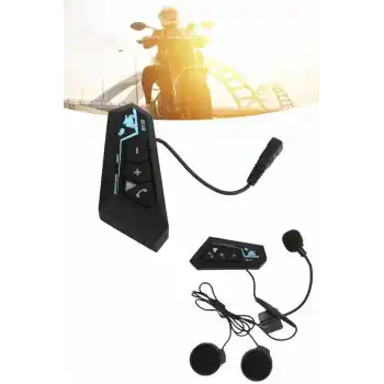 Bluetooth Kask Kulaklığı Intercom 5.0 Bluetooth Android ve İOS Uyumlu