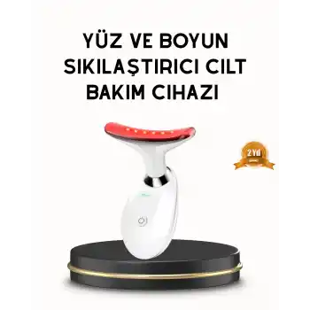 Boyun ve Gıdı Toparlayıcı EMS Cilt Sıkılaştırıcı 7000 Titreşim Isı Terapisi