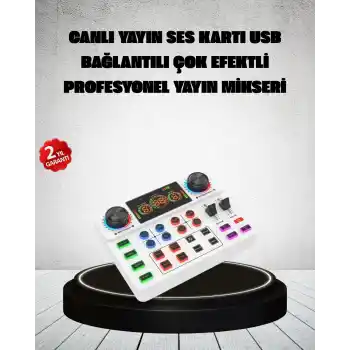 Canlı Yayın ve Karaoke İçin Profesyonel Ses Kartı Bluetooth Destekli
