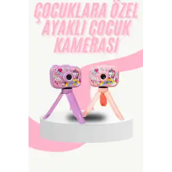 Çocuk Için Eğitici Video Kamera Ayaklı Mini Fotoğraf Makinesi