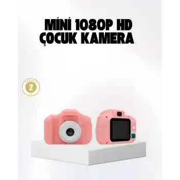 Çocuklar İçin Mini Fotoğraf Makinesi 8MP 1080P Video ve Darbeye Dayanıklı