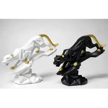 Dekoratif Polyester Panter Figürü