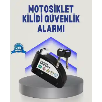 Disk Fren Kilidi Alarmlı Anti Hırsızlık Motosiklet Scooter Bisiklet