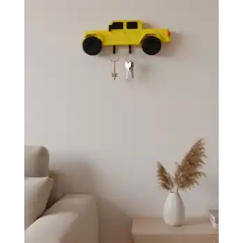 Duvara Monte Araba Anahtarlık Dekoratif ve Kullanışlı