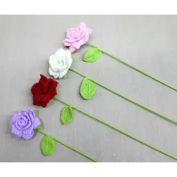 El Örgüsü Tekli Gül