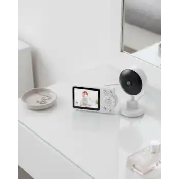 FHSS Teknolojili Güvenli Bebek Monitörü Net Görüntü