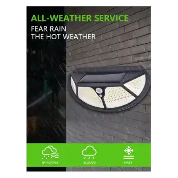 Fonksiyonel Sensörlü 102 Ledli Solar Bahçe Lambası