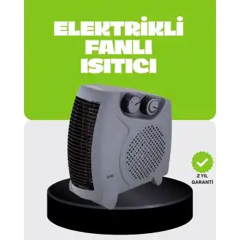 Güvenli Elektrikli Fanlı Isıtıcı Termostatlı Hızlı Isıtma