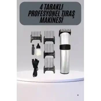 Hassas Ciltlere Özel Saç Sakal ve Vücut Kuaför Tipi Şarjlı Tıraş Makinesi