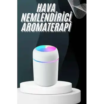 Hava Nemlendirici Buhar Makinesi Led Işıklı USB Dekoratif Nemlendirici