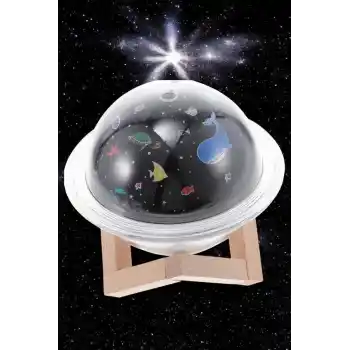 Hava Nemlendirici Projeksiyon Görünümlü USB Bağlantılı Aromaterapi