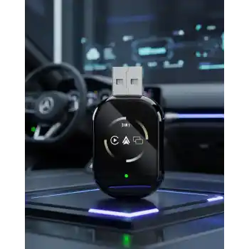 Kablosuz CarPlay ve Android Auto Adaptörü Tak Çalıştır Kullanım