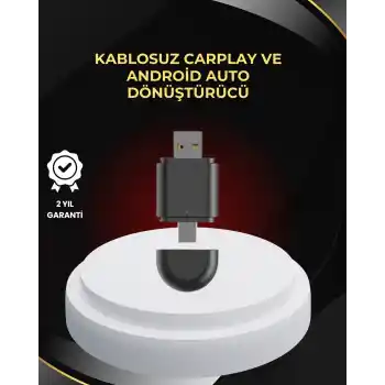 Kablosuz CarPlay ve Android Auto Dönüştürücü – USB-A & Type-C Girişli Akıllı Adaptör