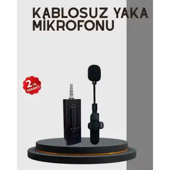 Kablosuz Profesyonel Mikrofon – 360° Ses Yakalama, 60 m Menzil, Gürültü Engelleyici