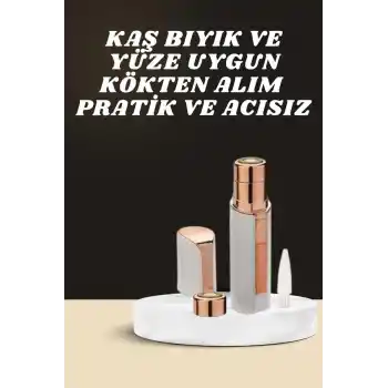 KAŞ BIYIK VE YÜZ EPİLASYON ALETİ VE TİTREŞİMLİ YÜZ TEMİZLEME MASAJ ALETİ İKİLİ SET