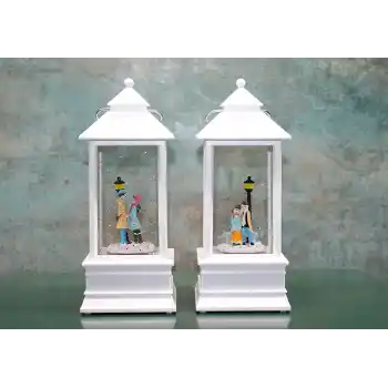 Kış Masalı Tasarımı Işıklı Müzikli Kar Küresi