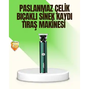 Koyu Yeşil Profesyonel Metal Gövdeli Saç Kesme Makinesi