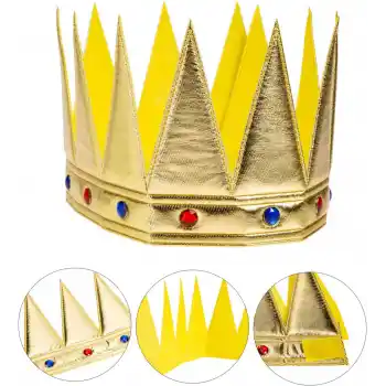 Kral Kraliyet Tacı Yetişkin Çocuk Uyumlu