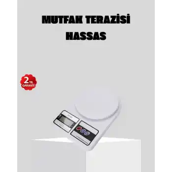 LCD Ekranlı Hassas Dijital Mutfak Terazisi – 5kg Kapasite, 1g Hassasiyet