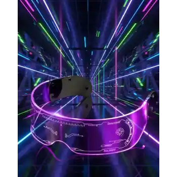 LED Işıklı Gece Gözlüğü Rave Festival ve Yılbaşı Partisi İçin