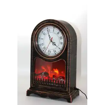 Led Işıklı Saatli Şömine Aalk2501