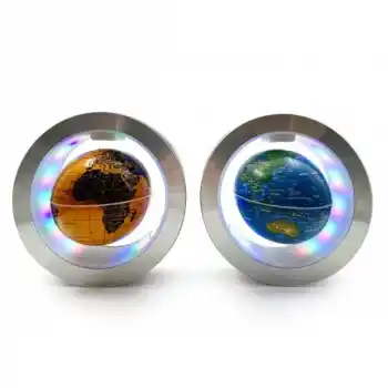 Manyetik Yuvarlak Ledli Dünya Küre
