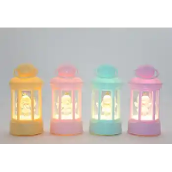 Melek Figürlü Işıklı Kar Küresi